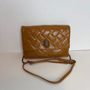 Kurt Geiger Kensington Duet Quilted Medium Brown Crossbody New